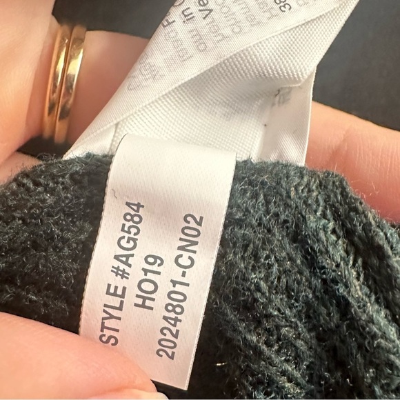 Madewell Sweater Balloon Knit Green Wool Alpaca Fall Size Extra Small New - Picture 7 of 7